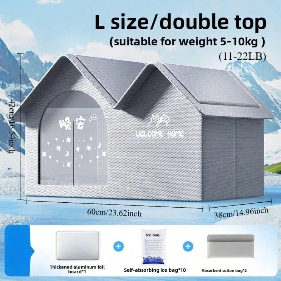 ❄️ Summer Pet Cooling House – Comfy Ice Nest for Cats & Dogs