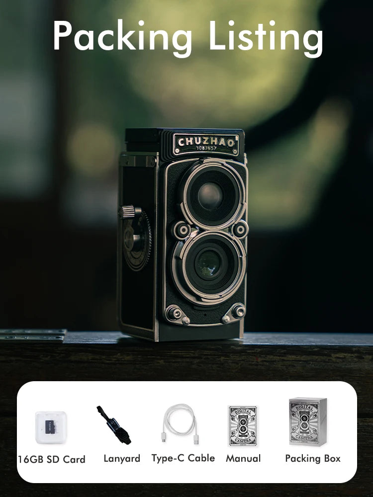 CHUZHAO Vintage Mini Digital Camera Autofocus