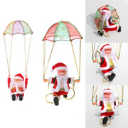 Electric Santa Clause Doll Toy Parachute Dancing