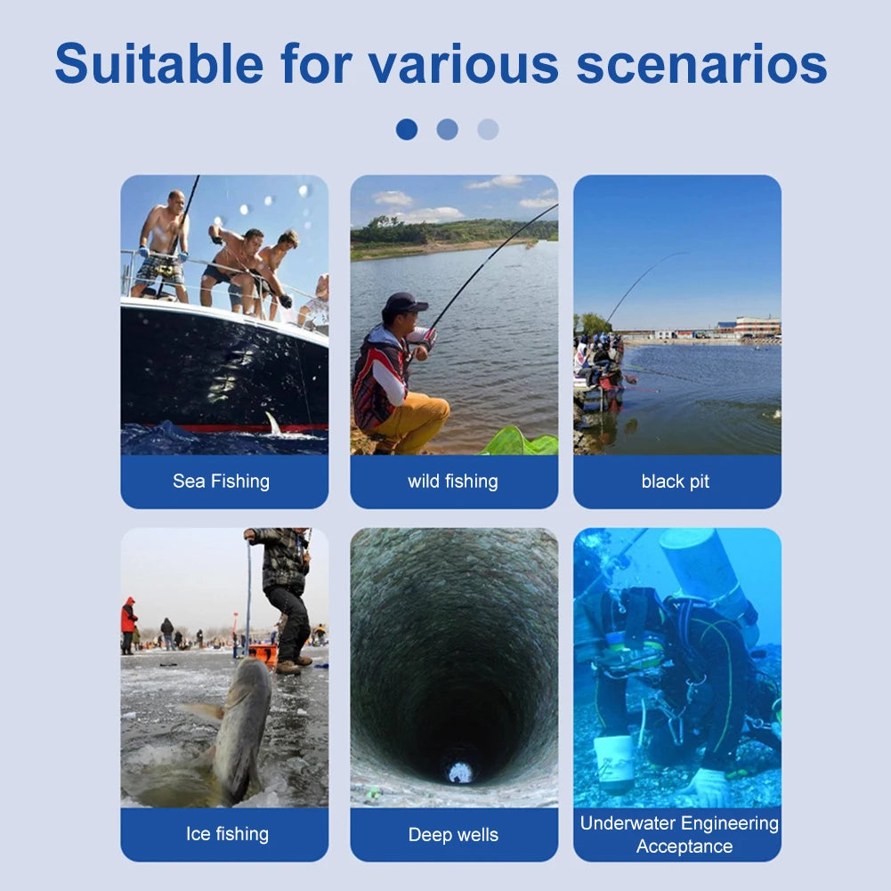 Underwater Fishing Camera 🎣 4.3" IPS | 220° Wide Angle | Night Vision 🌊
