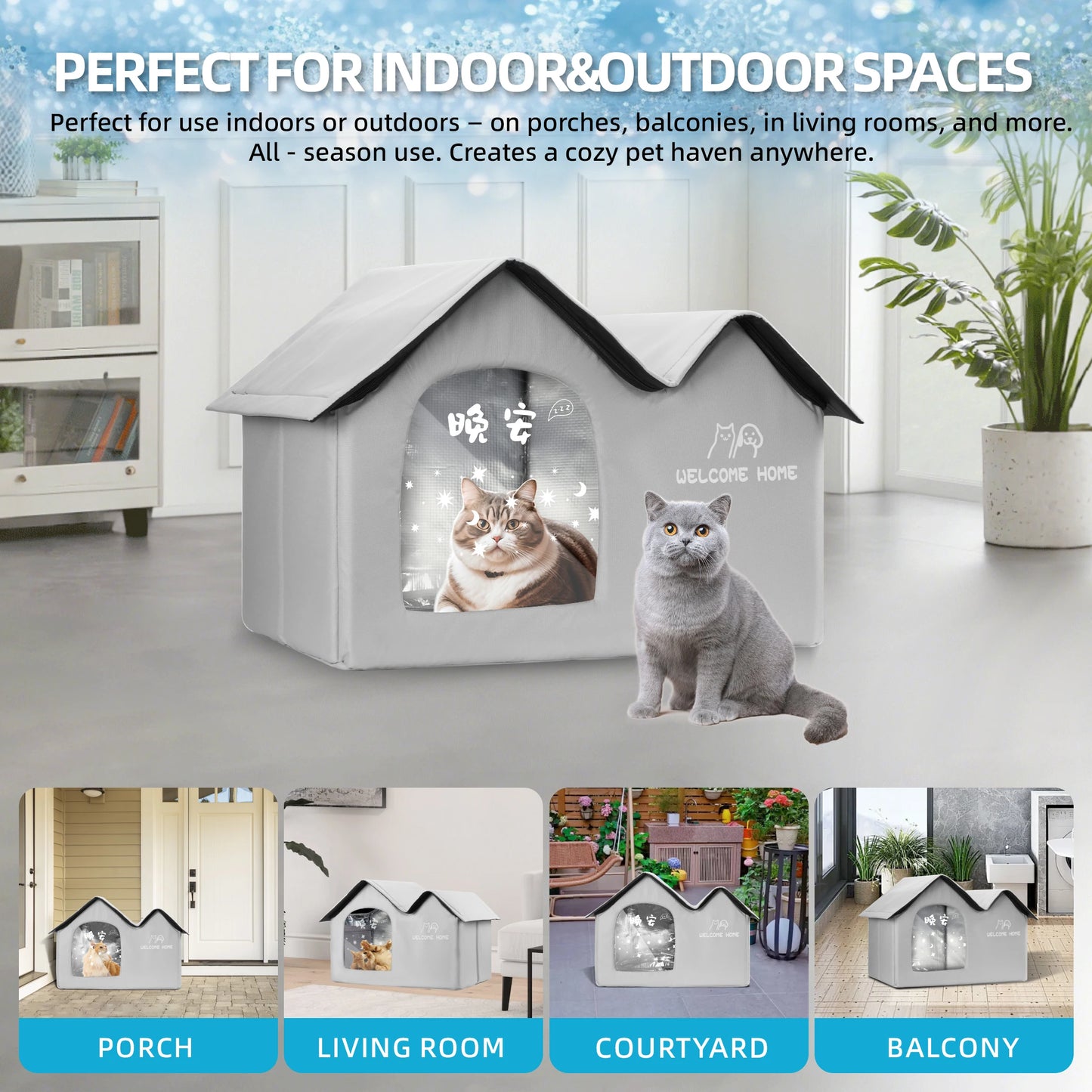 ❄️ Summer Pet Cooling House – Comfy Ice Nest for Cats & Dogs