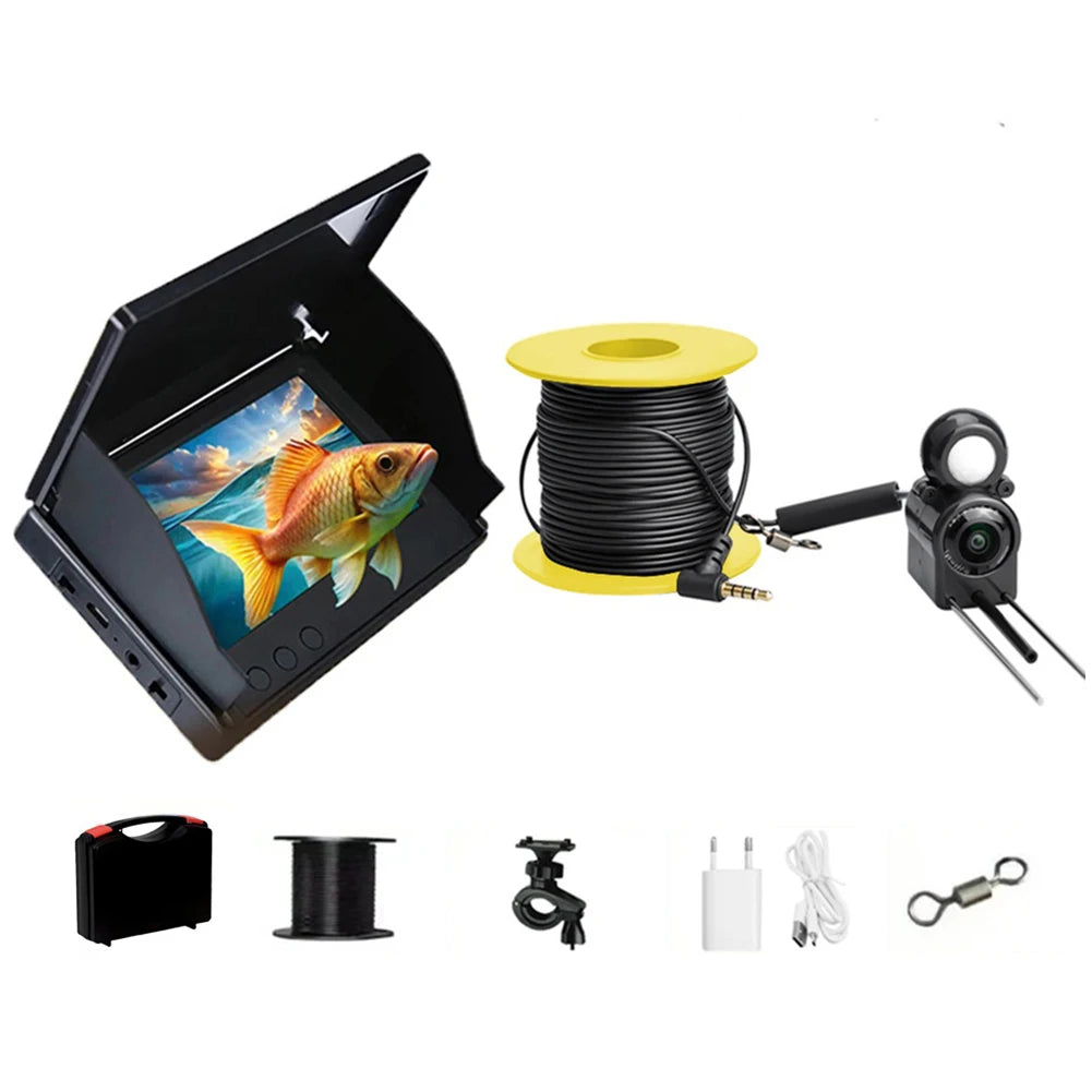 Underwater Fishing Camera 🎣 4.3" IPS | 220° Wide Angle | Night Vision 🌊