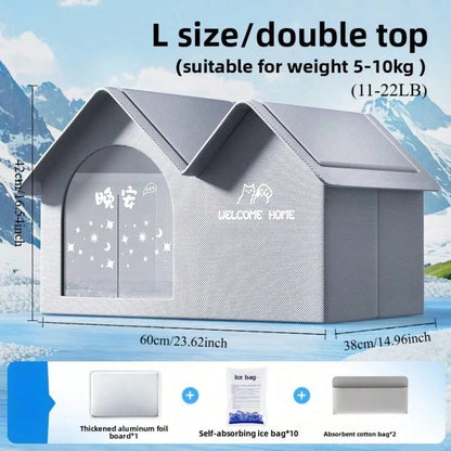 ❄️ Summer Pet Cooling House – Comfy Ice Nest for Cats & Dogs