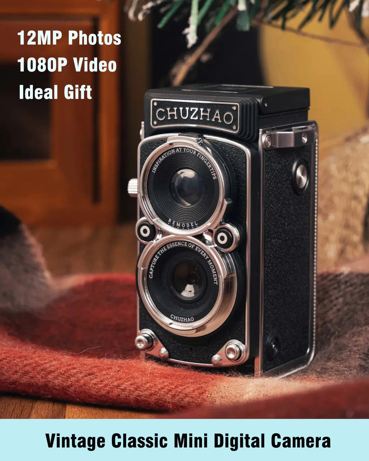 CHUZHAO Vintage Mini Digital Camera Autofocus