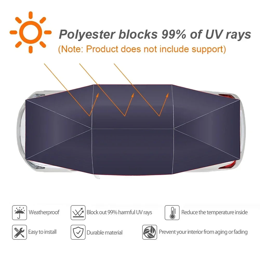 Automatic Car Sunshade Umbrella – Portable Folding Roof Canopy & UV Protection