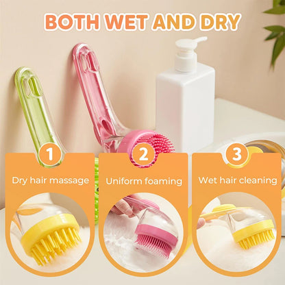 2-in-1 Dog & Cat Bath Brush – With Shampoo Dispenser🧼