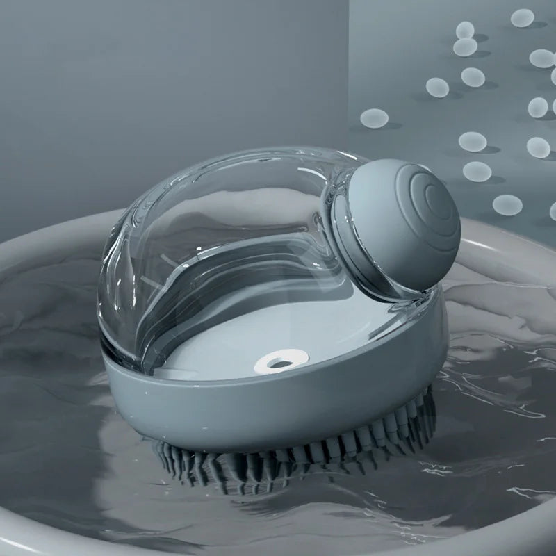 2-in-1 Dog & Cat Bath Brush – With Shampoo Dispenser🧼