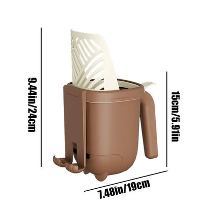 🐾 Cat Litter Scooper Set – With Holder & Waste Can for Easy Cleaning