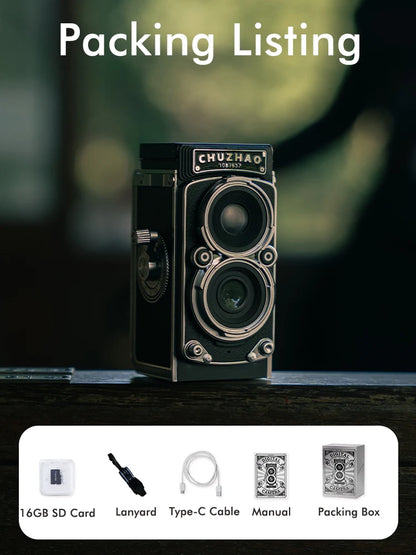 CHUZHAO Vintage Mini Digital Camera Autofocus