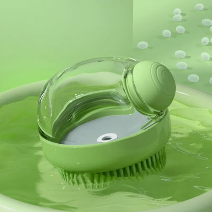 2-in-1 Dog & Cat Bath Brush – With Shampoo Dispenser🧼