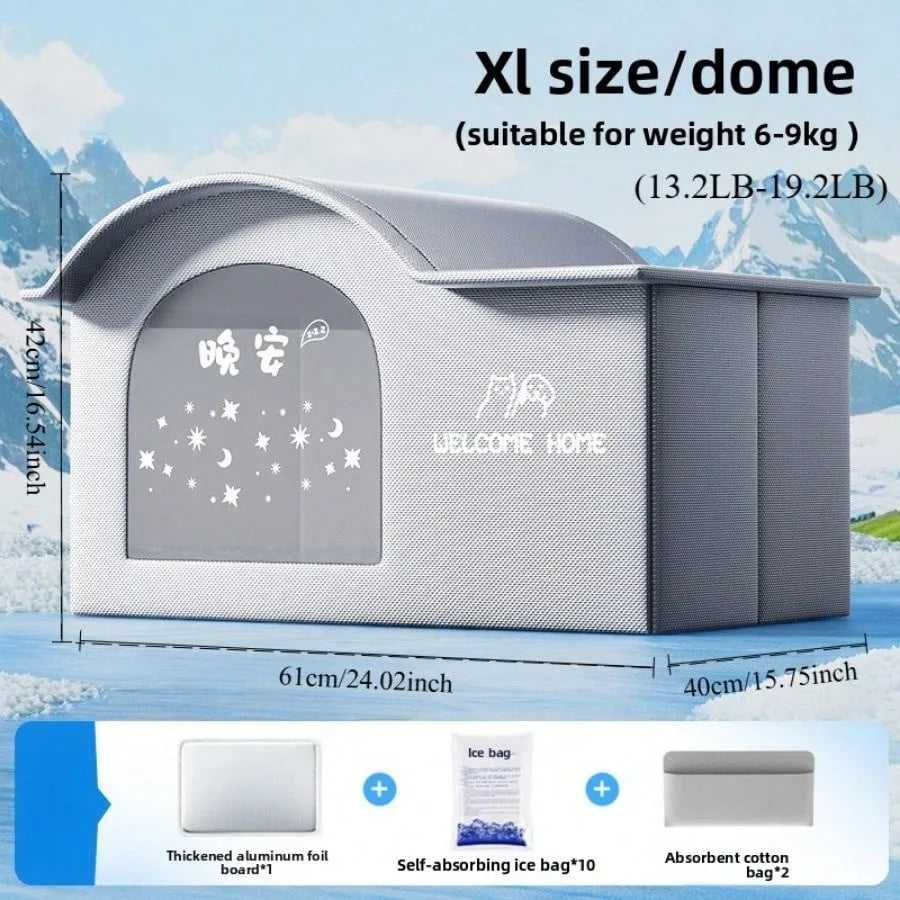 ❄️ Summer Pet Cooling House – Comfy Ice Nest for Cats & Dogs
