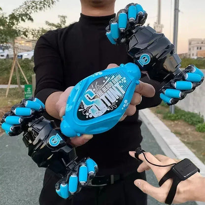 4WD RC Stunt Car – LED Drift, Gesture Control & Twist Deformation Toy