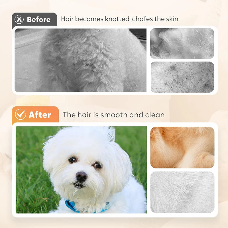 2-in-1 Dog & Cat Bath Brush – With Shampoo Dispenser🧼
