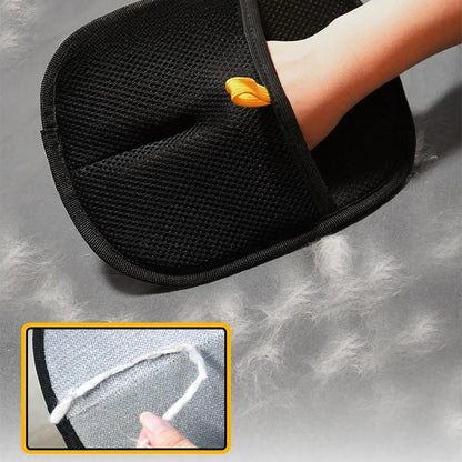 Pet Hair Removal Gloves – Dog & Cat Grooming & Cleaning Brush for Fur on Clothes & Carpets