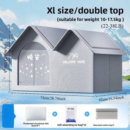 ❄️ Summer Pet Cooling House – Comfy Ice Nest for Cats & Dogs