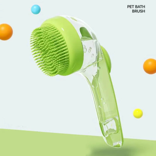 2-in-1 Dog & Cat Bath Brush – With Shampoo Dispenser🧼