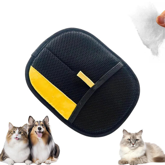 Pet Hair Removal Gloves – Dog & Cat Grooming & Cleaning Brush for Fur on Clothes & Carpets