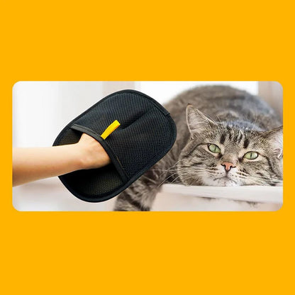 Pet Hair Removal Gloves – Dog & Cat Grooming & Cleaning Brush for Fur on Clothes & Carpets